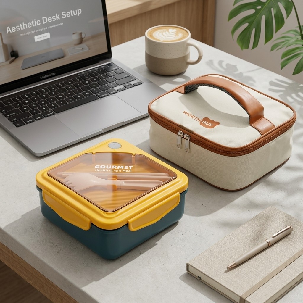 Meal Prep Kinder - Lonchera Bento de Plástico Apta para