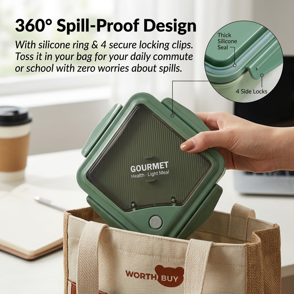 Lonchera Bento de Plástico Apt - Meal Prep Kinder reseña y precio