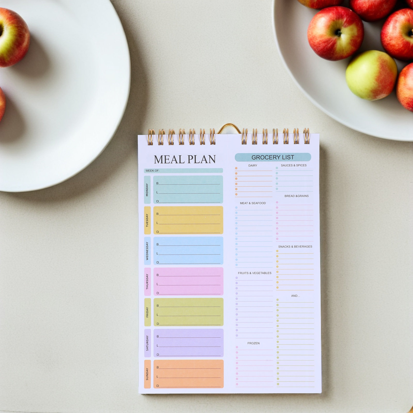 Cuaderno planificador de comid - Meal Prep List reseña y precio