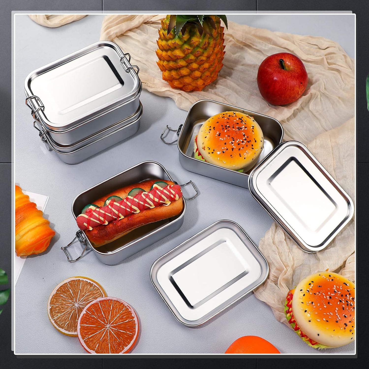 Recipientes de Acero Inoxidabl - Meal Prep List reseña y precio