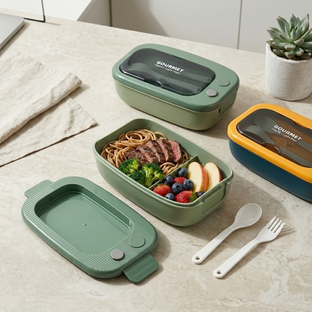 Lonchera Bento de Plástico Apt - Meal Prep Kinder reseña y precio
