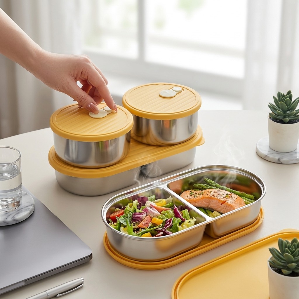 Lonchera Bento de Acero Inoxid - Meal Prep Kinder reseña y precio