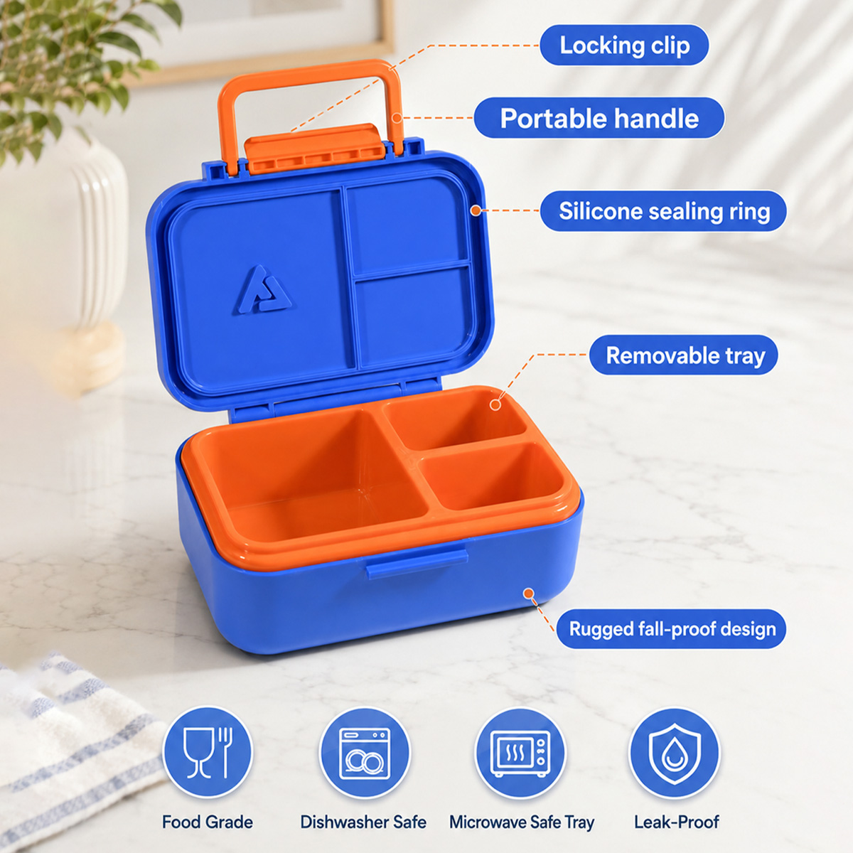 Lonchera Bento con Recipiente  - Meal Prep List reseña y precio