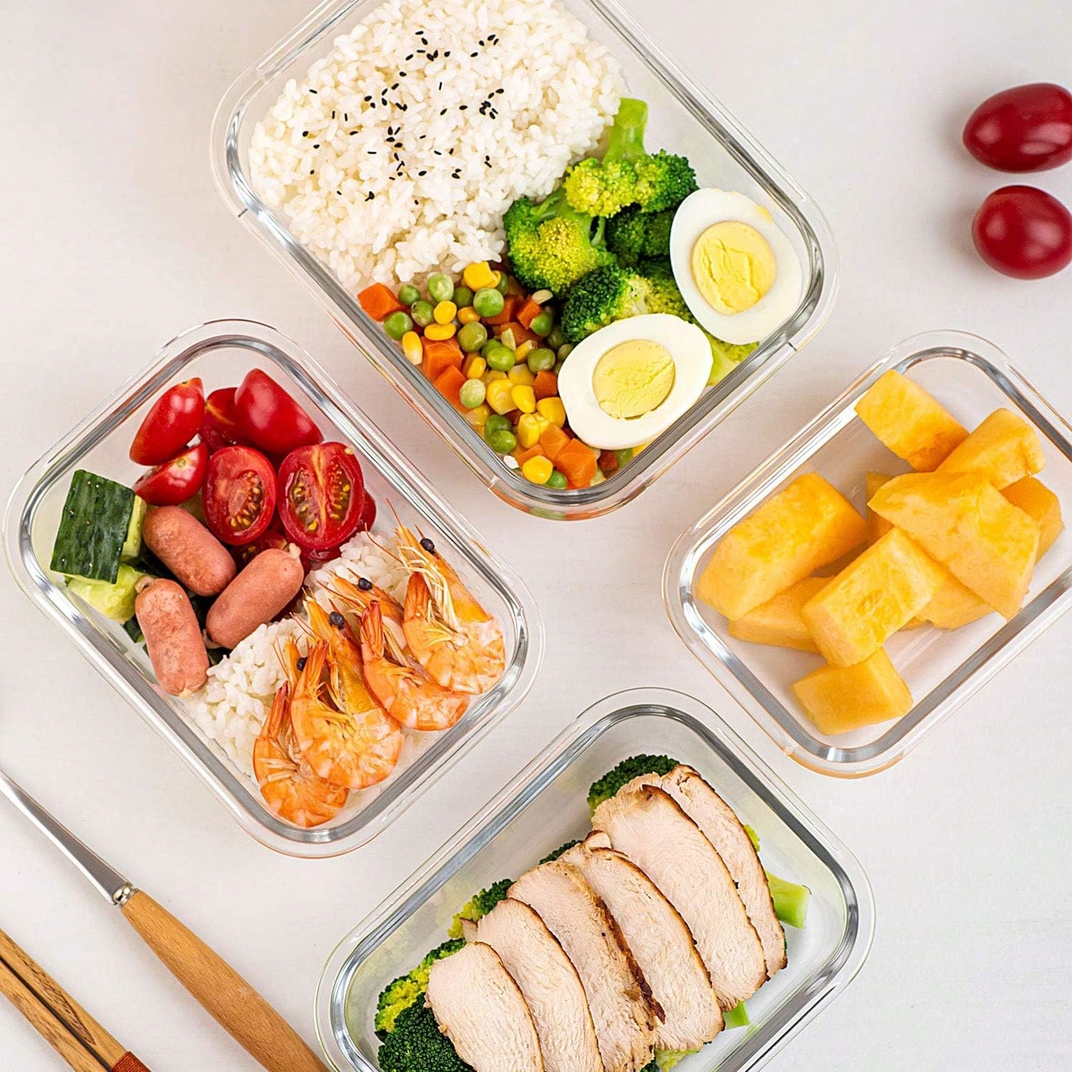 Paquete de 10 recipientes de v - Meal Prep List reseña y precio