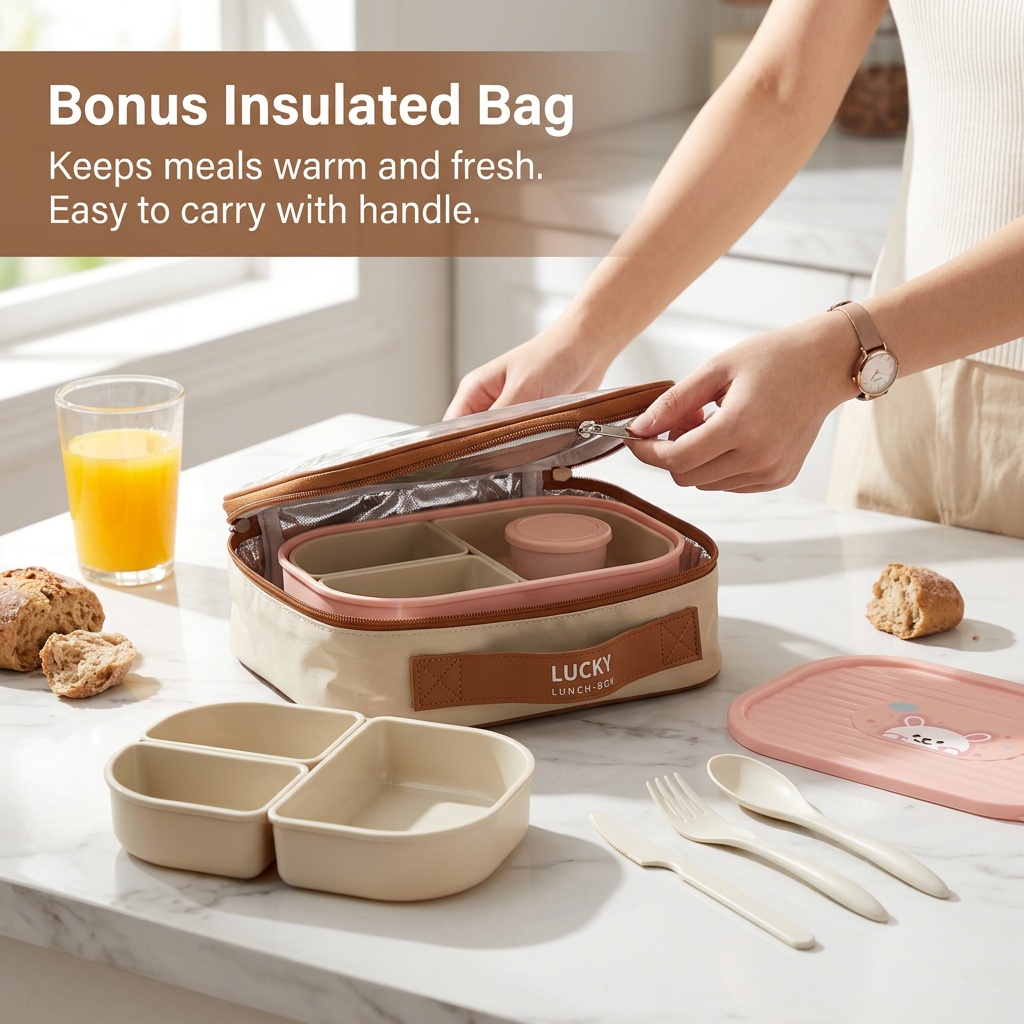 Lonchera Bento para Niños, Lin - Meal Prep Kinder reseña y precio