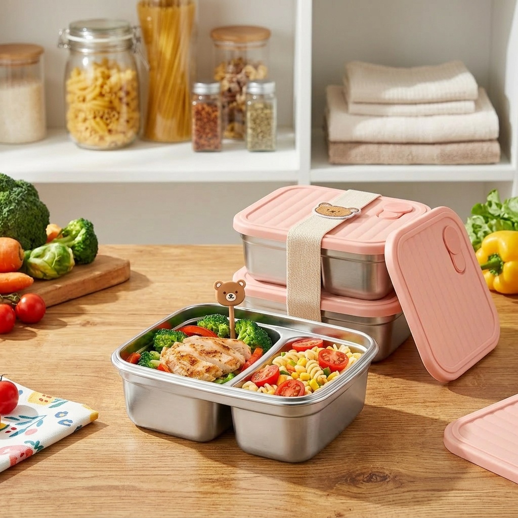 Lonchera Bento de Acero Inoxid - Meal Prep Kinder reseña y precio
