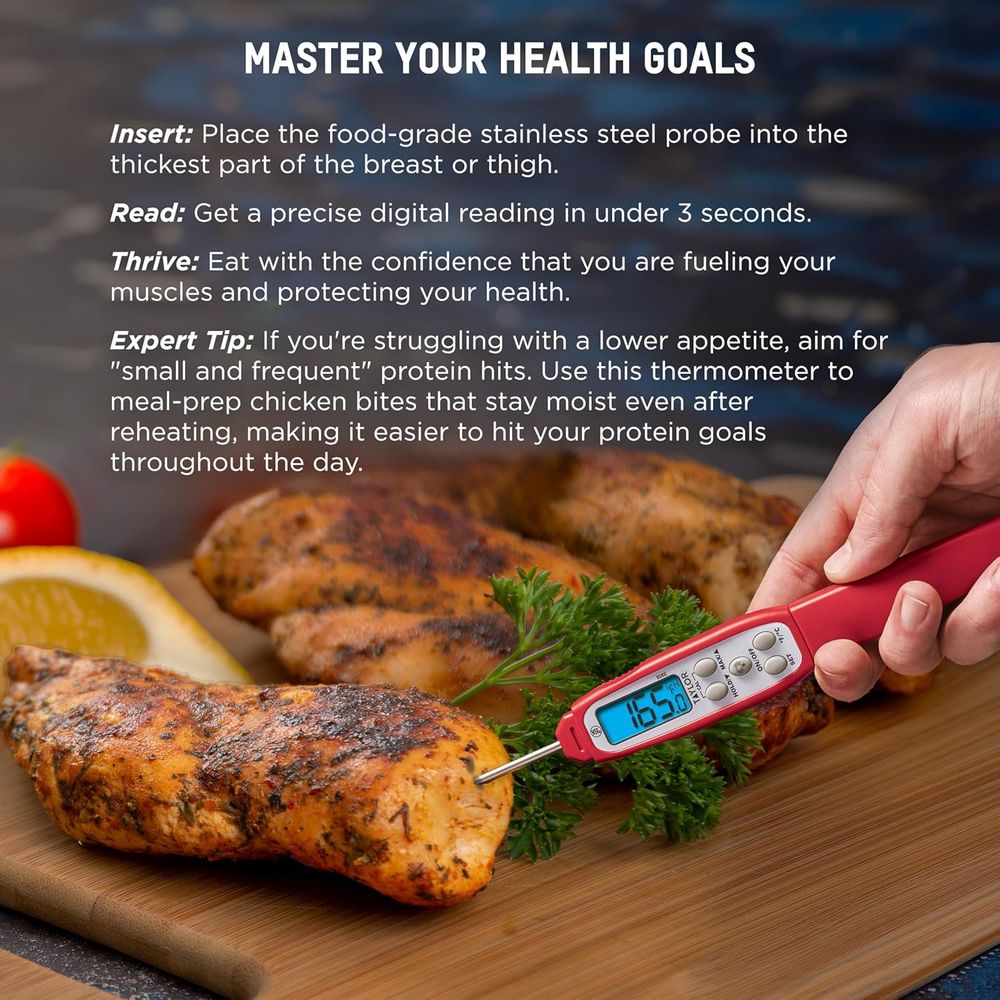 Termómetro Digital para Carne  - Meal Prep Chicken reseña y precio
